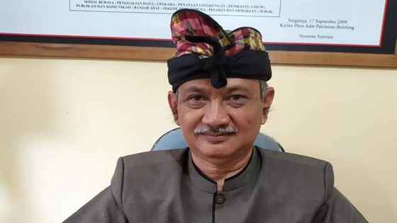 Klian Desa Adat Buleleng Jro Nyoman Sutrisna  Dian Suryantini/Bali Express