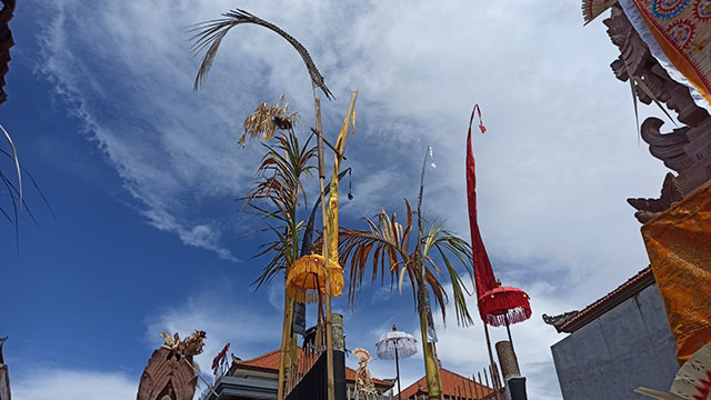 Sunari yang terpasang di acara Ngenteg linggih di Singaraja. (I Putu Mardika/Bali Express)
