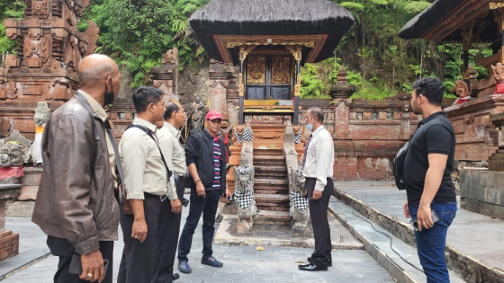 CEK PURA : Kondisi di Pura Teratai Bang di kawasan Kebun Raya Eka Karya Bali di Desa. Ist