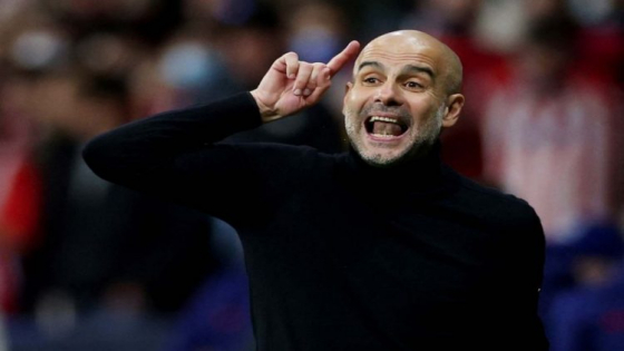 Pelatih Manchester City Pep Guardiola. (JPG)