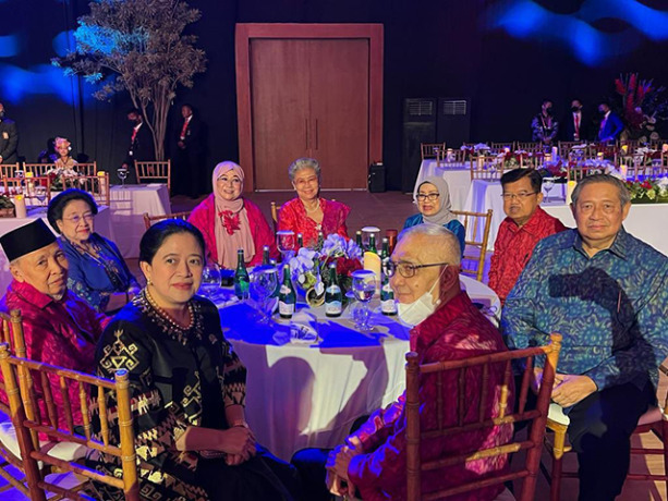 Momen Megawati dan SBY duduk satu meja dalam gala dinner KTT G20