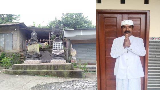 MEPANGKONAN : Ulun Desa tempat prosesi Mepangkonan dilaksanakan. Klian Adat Gesing, Jro Made Suartika (ist)