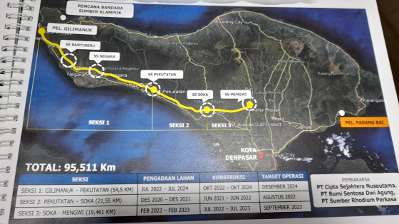 TOL : Gambar jalan tol Mengwi-Gilimanuk. Ist