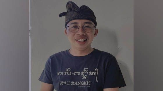 Ketua Aliansi Peduli Bahasa Bali Nyoman Suka Ardiyasa. (Dok Bali Express)