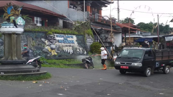 LOKASI : Titik lokasi upacara Jejaga yang menggunakan sarana sapi di Madenan. Ist