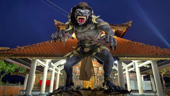 OGOH-OGOH: Bentuk Ogoh-ogoh ST Taruna Jaya, Banjar Tambak Sari, Kelurahan kapal, Mengwi  yang dibuat tahun 2022 lalu. Ist