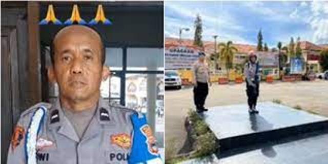 MINTA MAAF: Aipda Dwi meminta maaf atas video tutorial bermain lato-lato.