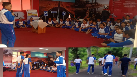 SOSIALISASI:  SMANBARA bersama Astra Honda Motor laksanakan kegiatan bertajuk