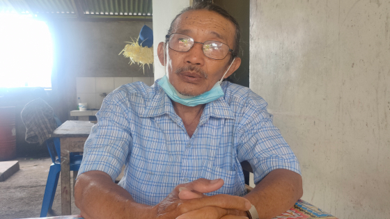 Pamangku Desa Tigawasa Jro Mangku Ketut Sudaya. Dian Suryantini/Bali Express