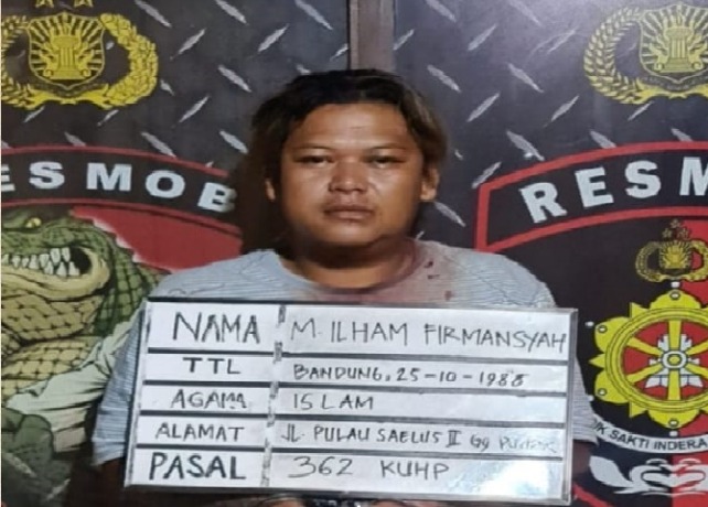 DIRINGKUS: Ilham kini harus mempertanggungjawabkan perbuatannya dengan mendekam si jeruji besi usai diringkus polisi. (istimewa)