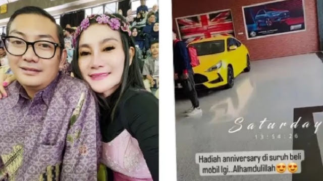 ISTRI: Diduga istri pegawai Kemensetneg yang suka pamer kekayaan.
