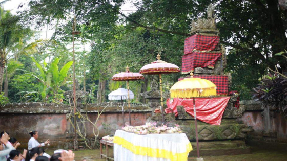 SATU PALINGGIH : Pura Prajapati hanya terdiri dari satu Palinggih Padmasana. Ist