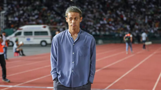 MUNDUR : Keisuke Honda resmi mundur dari kursi pelatih Timnas Kamboja, Kamis (11/5). (JPG)
