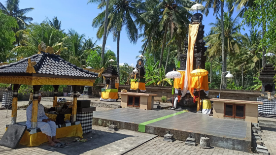 UTAMA MANDALA : Areal utama Pura Tawangalun di Dusun Pancer, Desa Sumberagung, Kecamatan Pesanggaran, Banyuwangi.Putu Mardika/Bali Express