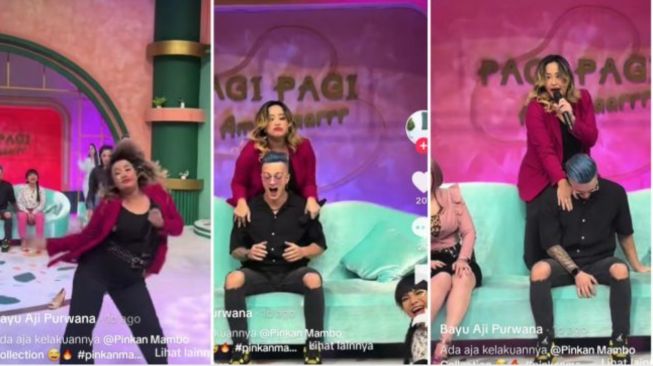 PINKAN MAMBO: Penampilan Pinkan Mambo di acara Pagi Pagi Ambyar.