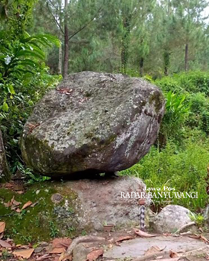 UNIK: Watu Perahu berada di Desa Jambewangi, Kecamatan Sempu, Banyuwangi.