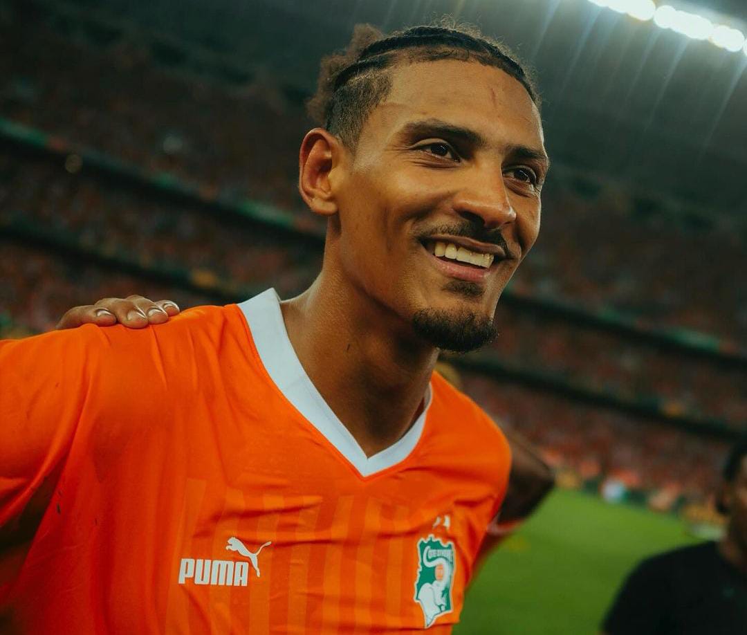 Sebastian Haller pasca pertandingan final Piala Afrika melawan Nigeria