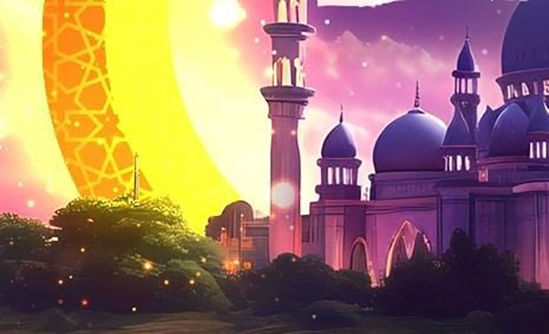 Ilustrasi bulan Ramadhan. (ig @khalidbasalamahofficial)