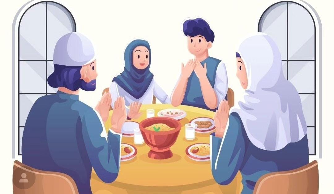 Ilustrasi saat berbuka puasa di bulan Ramadhan. (ig @elly.risman)