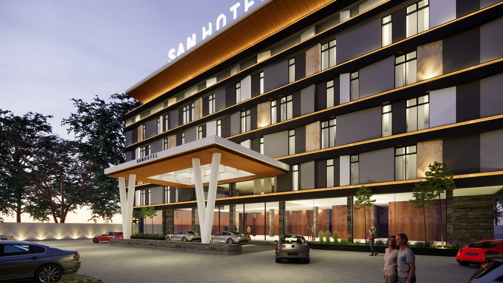 Desain hotel bintang 4 yang akan dibangun di Situbondo yang tersebar di medsos. (IG @situbondoinfo)