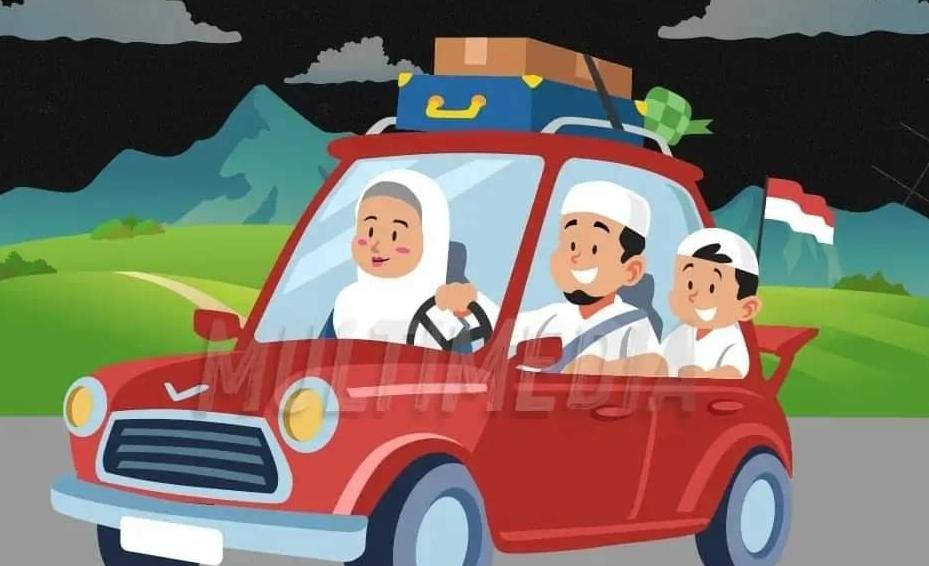 Ilustrasi mudik. (ig @divisihumaspolri)