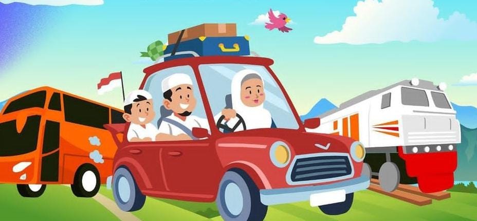 Ilustrasi mudik. (ig @kominfojatim)