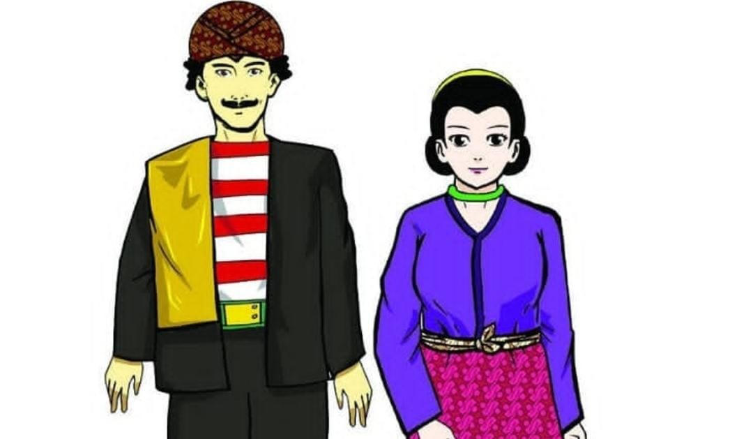 Ilustrasi suku Madura. (ig @ptr.odette)