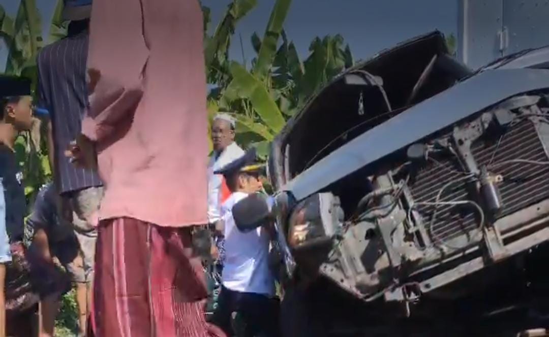 Tabrakan kereta Api Pandalungan. (X @cakmand35)
