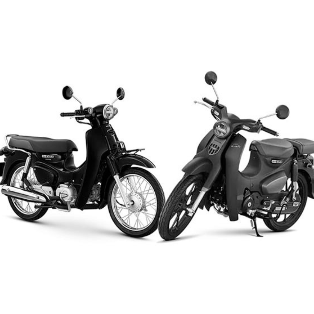 Honda New Super Cub Thailand (kiri) dan Honda Super Cub C125 Indonesia (kanan).