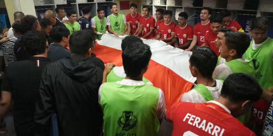Timnas Indonesia di ruang ganti. (ig @shintaeyong7777)