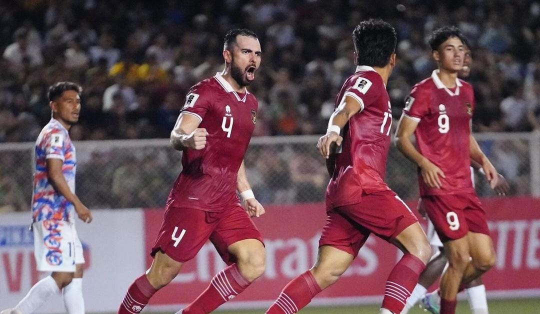 Timnas Indonesia saat melawan Filipina pada November 2023. (ig @jordiamat5)