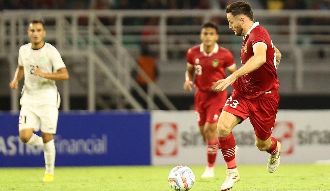 Aksi Marc Klok bersama Timnas Indonesia. (ig @marcklok)