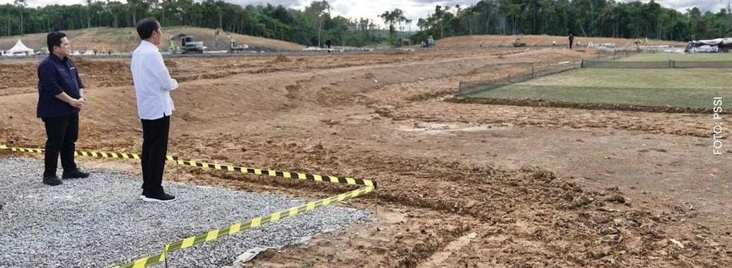 Pembangunan TC timnas di IKN. (PSSI)