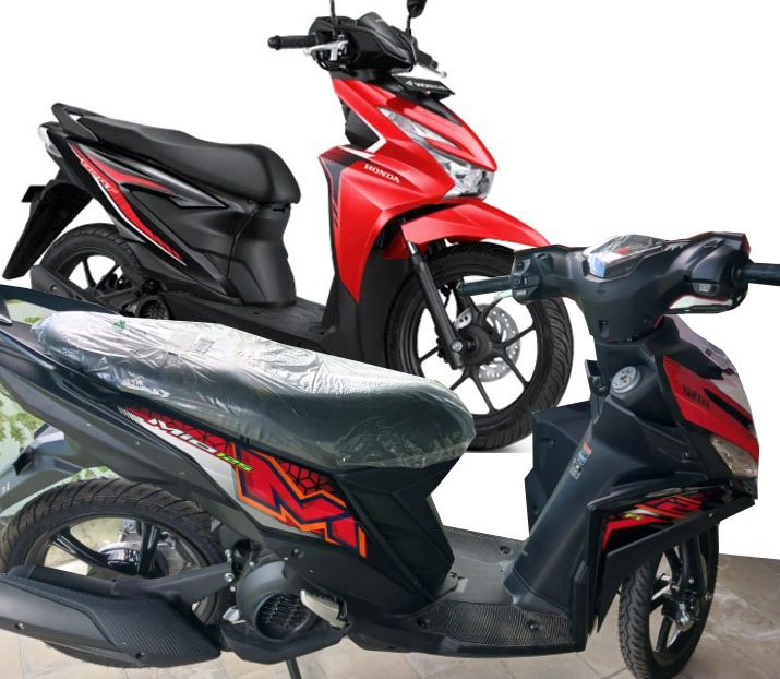 Honda Beat 2024 Versus Yamaha Mio M3 2024
