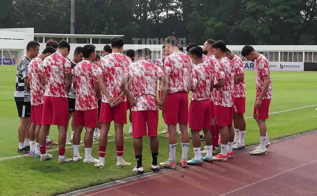Timnas Indonesia saat berlatih. (ig @timnas.indonesia)
