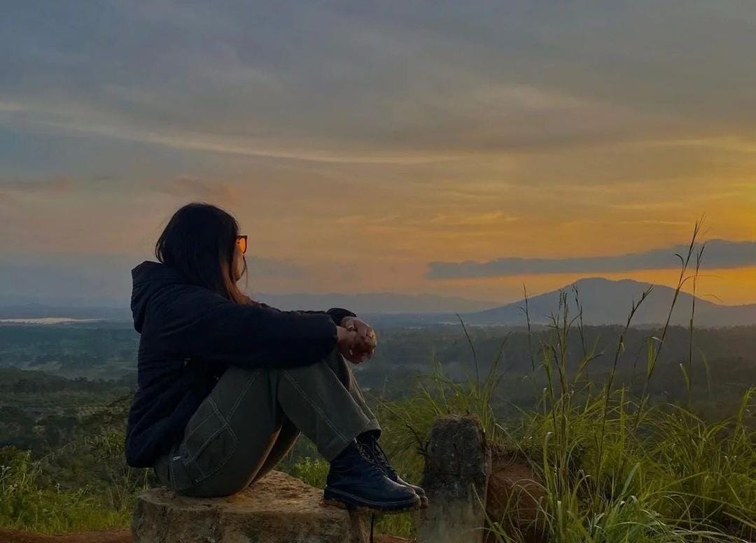 Sunset di Kawah Wurung Bondowoso.