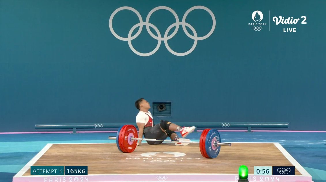 Eko Yuli di Olimpiade Paris.