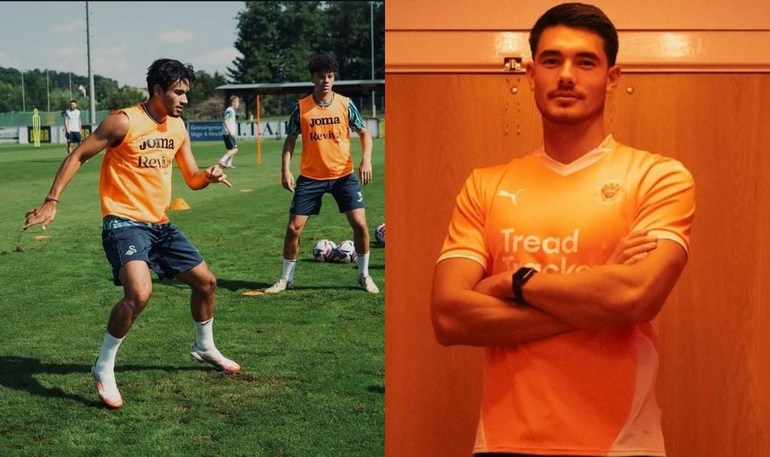 Elkan Baggott dan Nathan Tjoe-A-On. (kolase foto ig resmi Elkan dan Nathan)