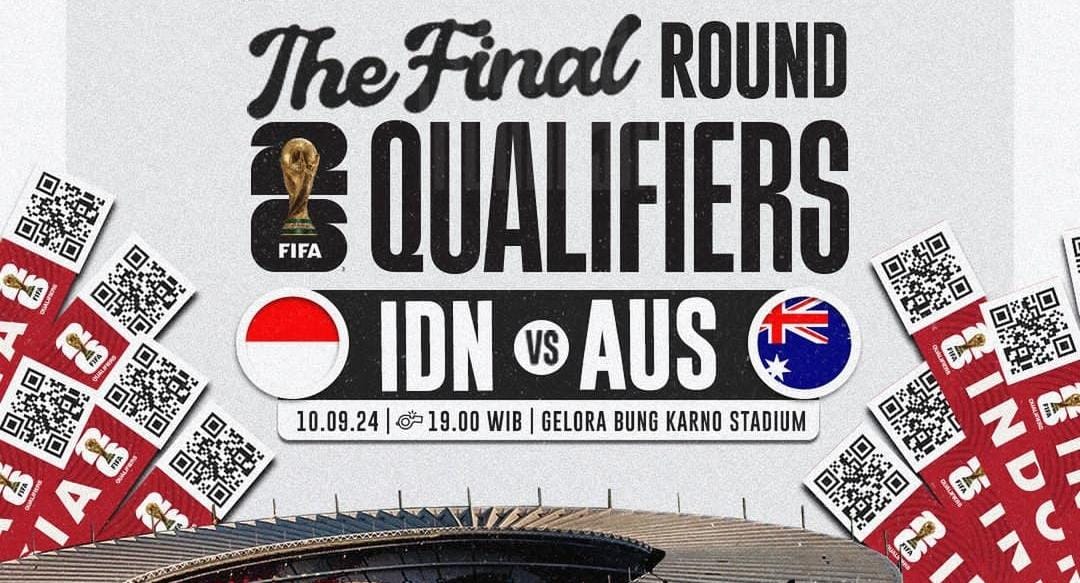 Poster Timnas Indonesia vs Australia. (ig resmi @timnasindonesia)