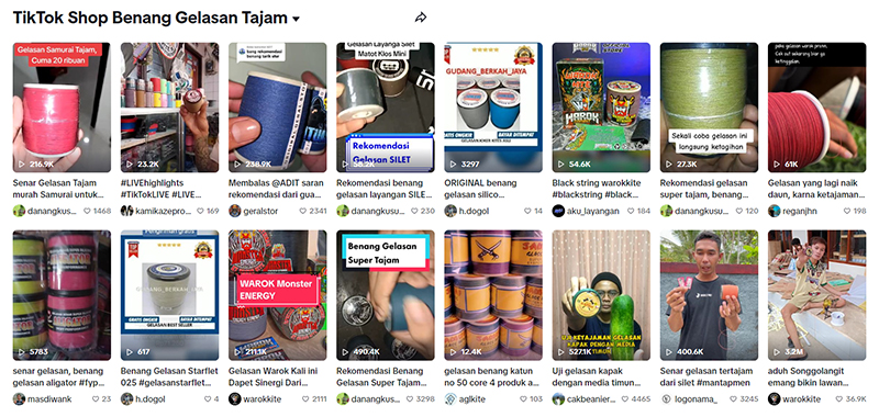 Ilustrasi Store Gelasan Layangan.