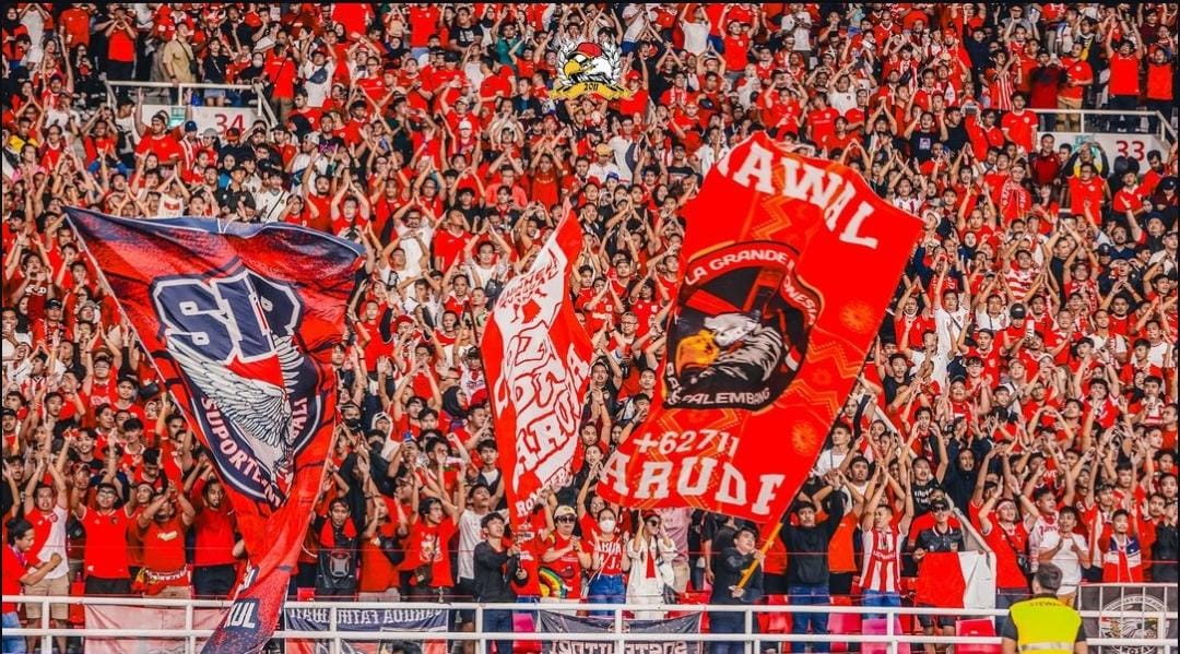 Suporter Timnas Indonesia. (ig resmi basis suporter @lagrandeindonesia12)