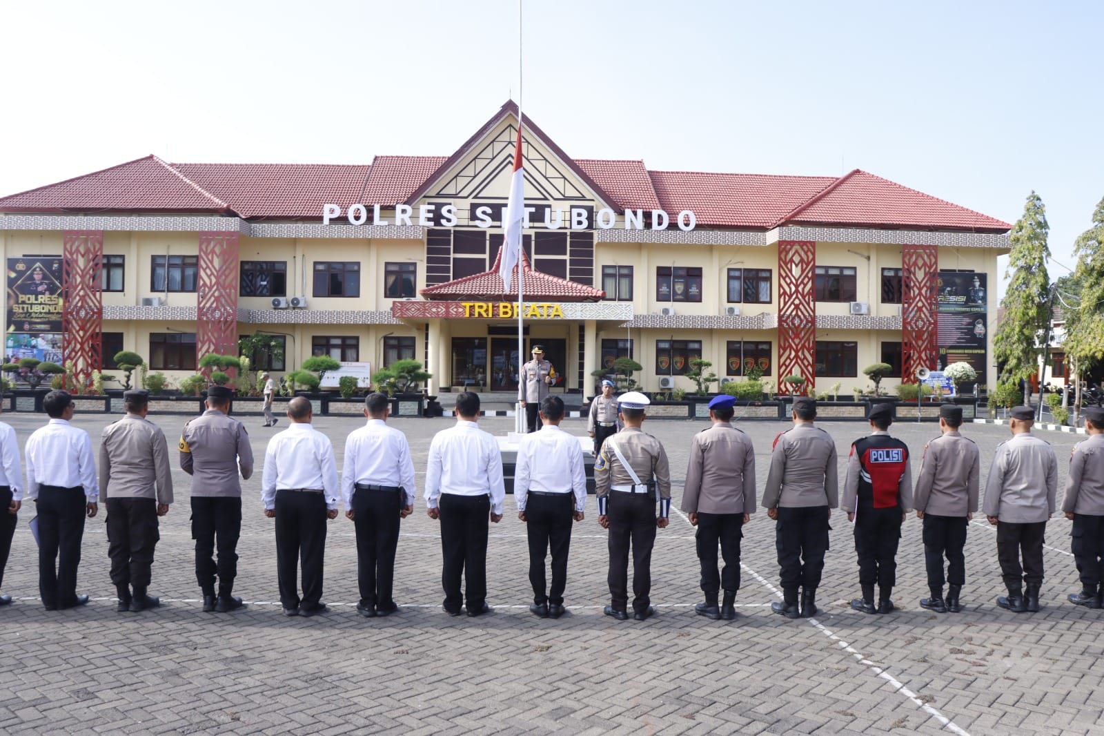 Apel di Polres Situbondo. (Khoirul Rizal/RadarSitubondo.id)