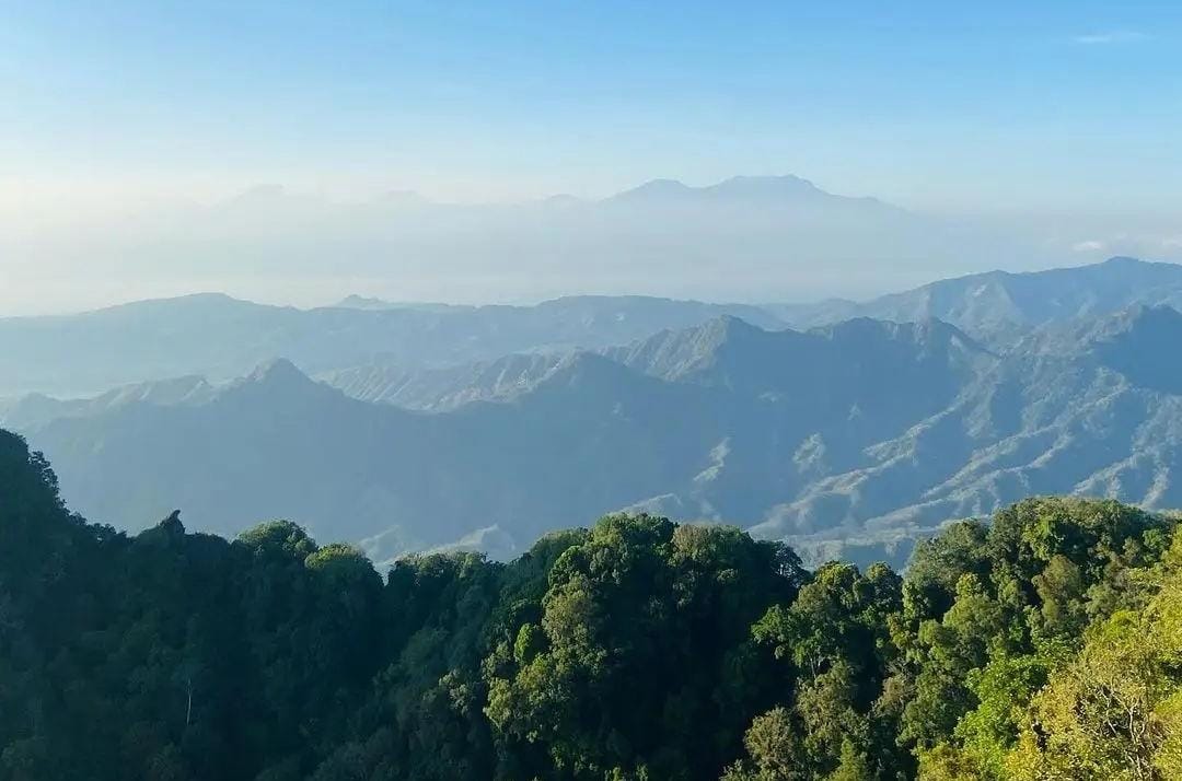Pemandangan dari Puncak Gunung Ringgit. (Khoirul Rizal/RadarSitubondo.id)