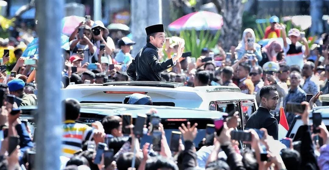 Jokowi saat pamit dari istana. (ig @jokowi)