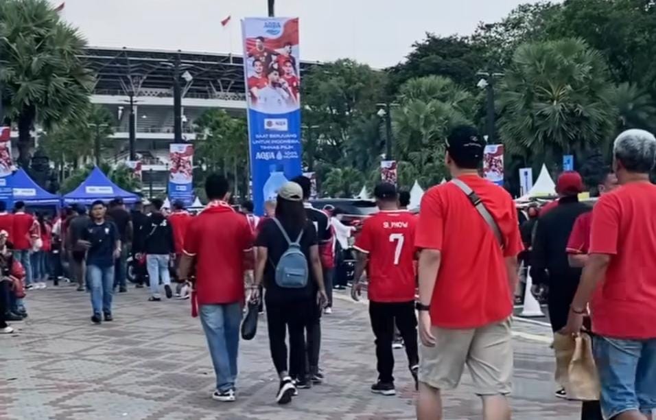 Para suporter Timnas Indonesia. (ig @pssi)
