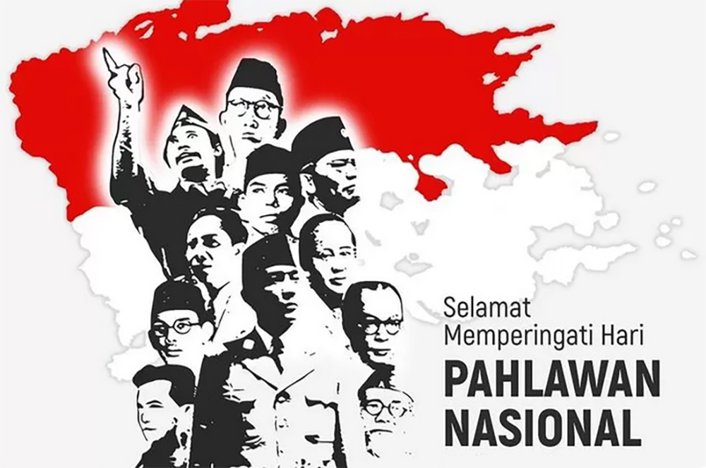 Ilustrasi pahlawan nasional. (Instagram @lab_indonesia)