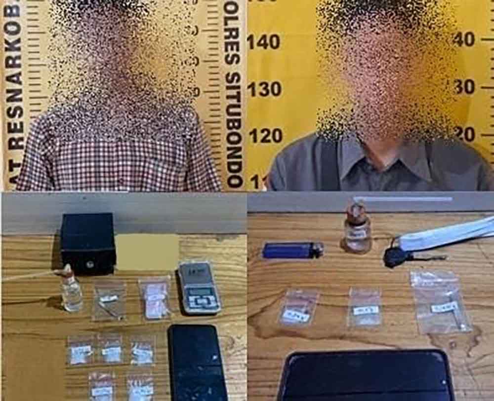Foto: Dua orang yang diamankan polisi/ doc Khoirul Rizal