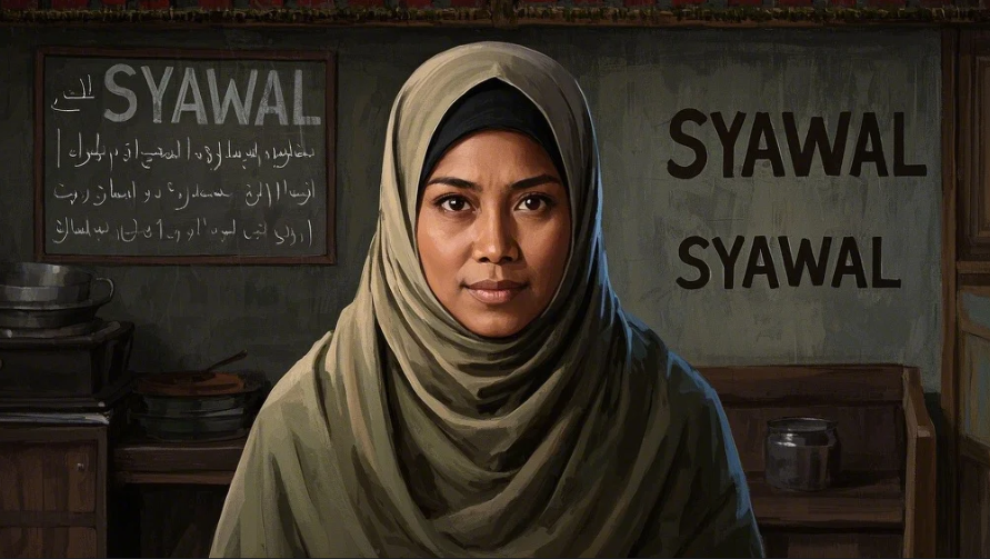 Ilustrasi wanita berpuasa pengganti Ramadhan yang dilakukan pada bulan Syawal.