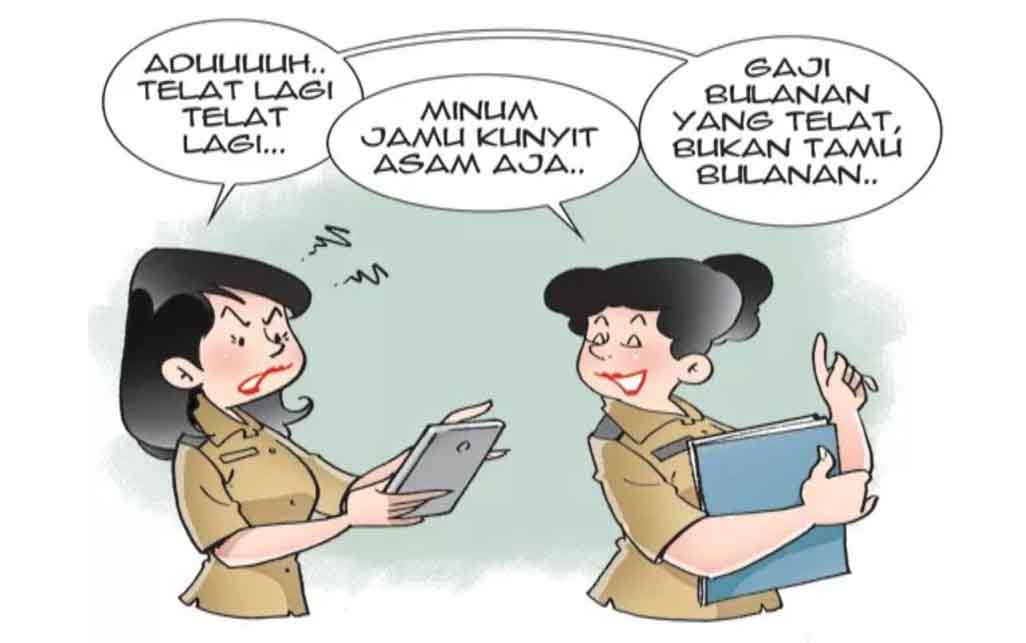 Ilustrasi gaji telat. (JawaPos.com)