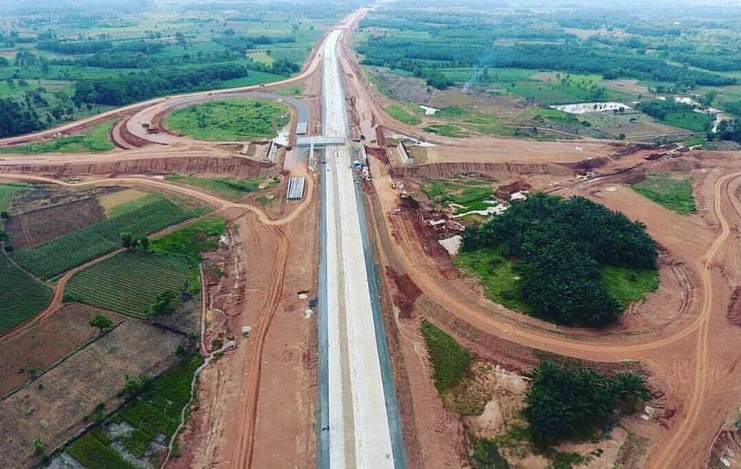 Foto: Pembangunan tol Trans Sumatera/ ig resmi @sscilampung